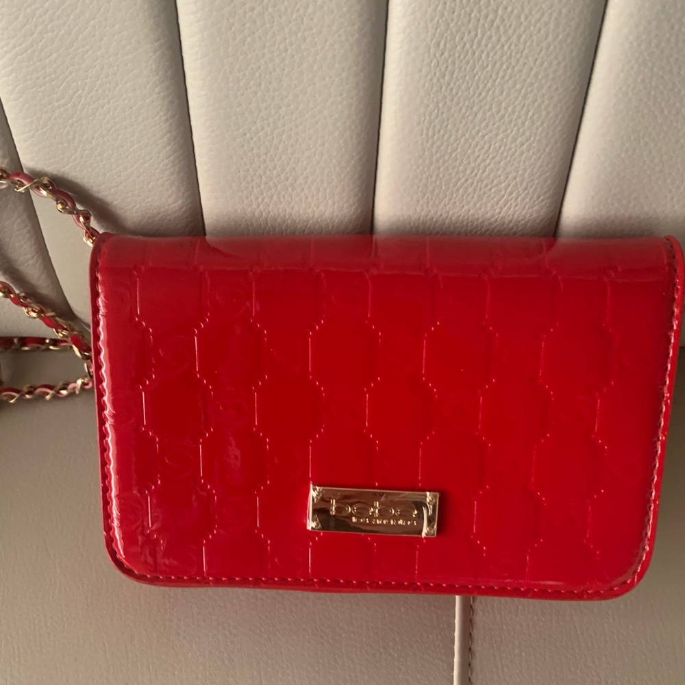 Red BEBE Side Bag